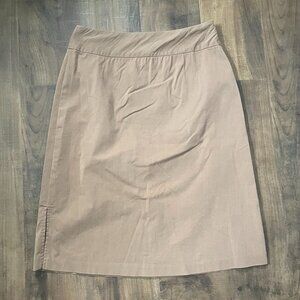 Banana Republic Stretch Khaki A-Line Skirt | Size 4 | Neutral Workwear Staple